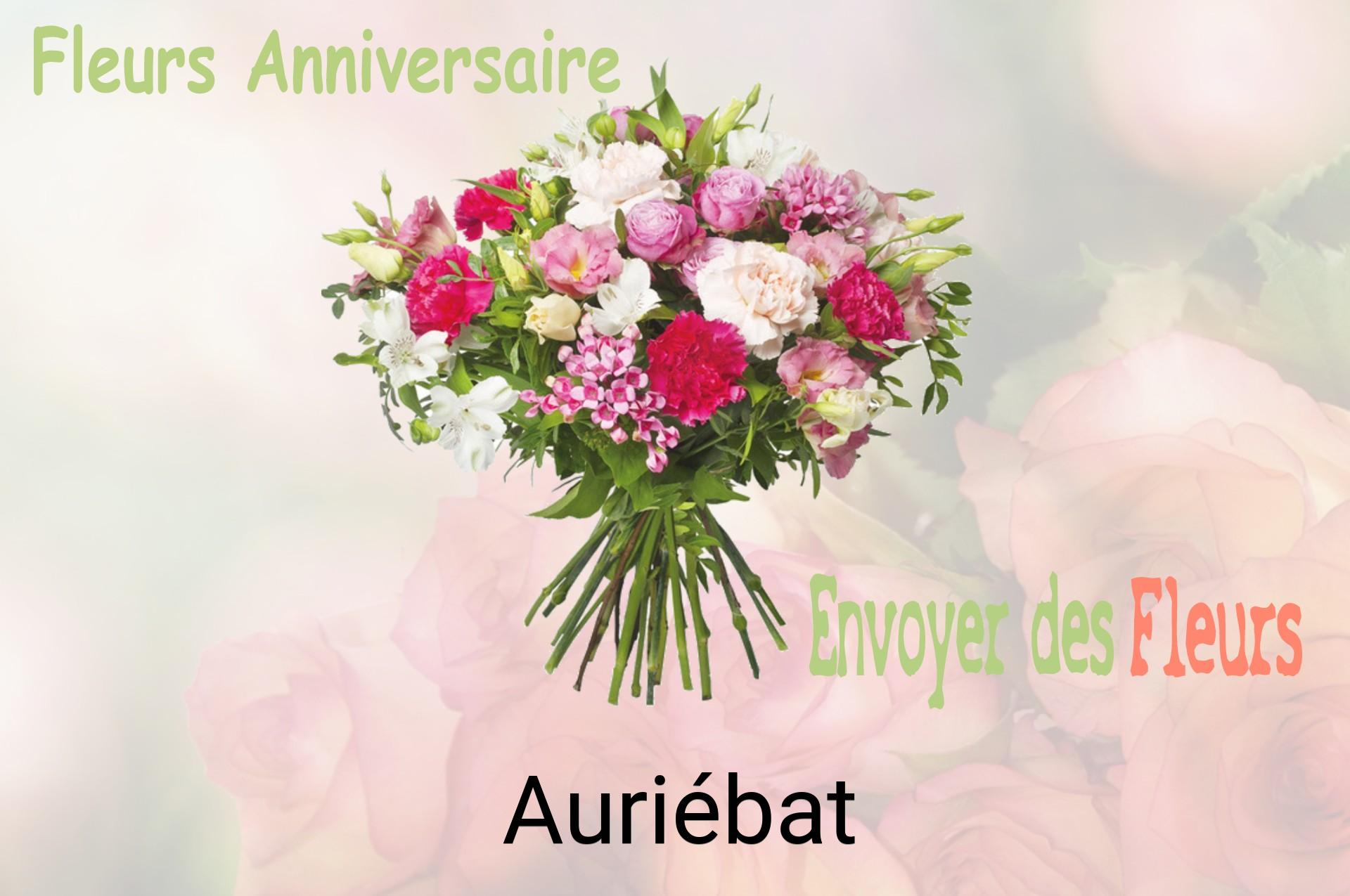 Bouquet de fleurs d’anniversaire livré à Auriébat
